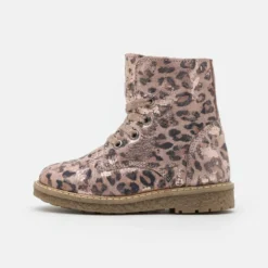 Friboo Niños LEATHER - Botines Con Cordones - Rose Gold