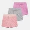 Friboo Niños SOLID SPORT 3 PACK - Shorts - Grey - 102_pink - 402_purple - 404