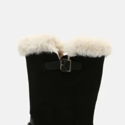 Friboo Niños LEATHER - Botas Para La Nieve - Black -Tienda Friboo barata 1281e9f25a9e43bc8bb78884112903c4