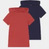 Friboo Niños BOYS HOODED TEE 2 PACK - Camiseta Estampada - Red/dark Blue -Tienda Friboo barata 2c599497b0de4fb0b97412fb4f667eba