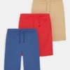 Friboo Niños SOLID 3 PACK - Pantalones Deportivos - Tan/red/blue