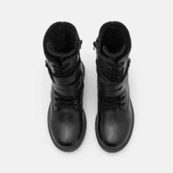 Friboo Niños LEATHER - Botas Con Cordones - Black -Tienda Friboo barata 42607aee1a864639871e8a19bf99c9c2