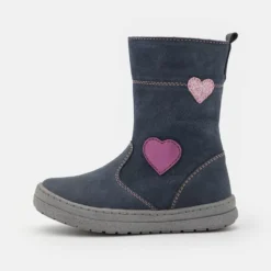 Friboo Niños LEATHER - Botas - Blue-grey