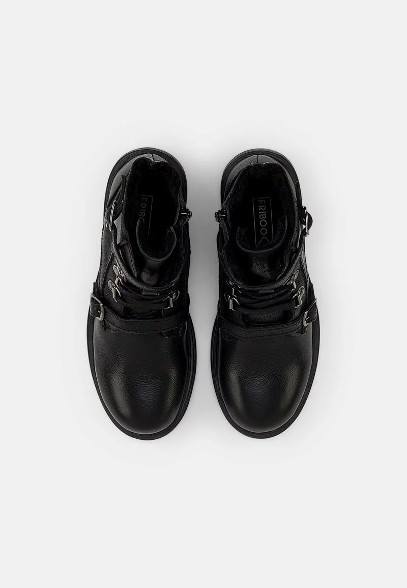Friboo Niños LEATHER BOOTIES - Botines Con Cordones - Black 6 Friboo Niños LEATHER BOOTIES - Botines Con Cordones - Black - Imagen 4