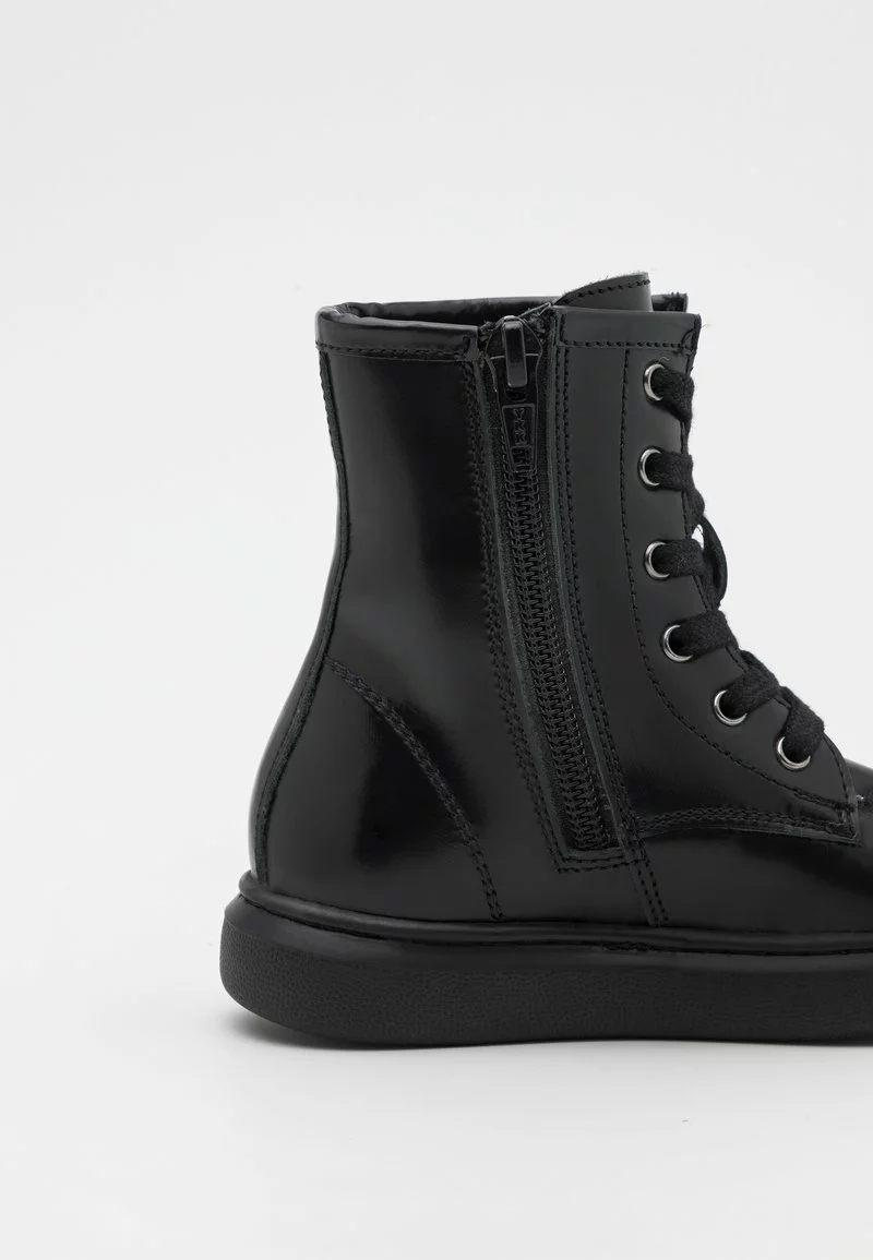 Friboo Niños LEATHER - Botines Con Cordones - Black 8 Friboo Niños LEATHER - Botines Con Cordones - Black - Imagen 6