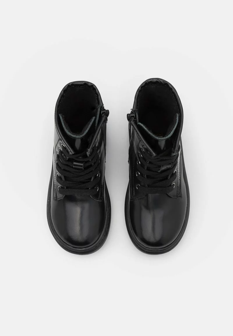 Friboo Niños LEATHER - Botines Con Cordones - Black 6 Friboo Niños LEATHER - Botines Con Cordones - Black - Imagen 4