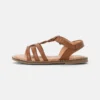 Friboo Niños LEATHER SANDALS - Sandalias - Cognac