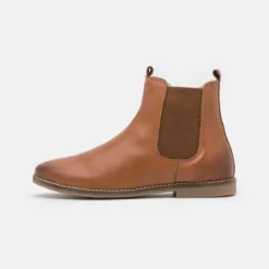 Friboo Niños LEATHER BOOTIES - Botines - Cognac