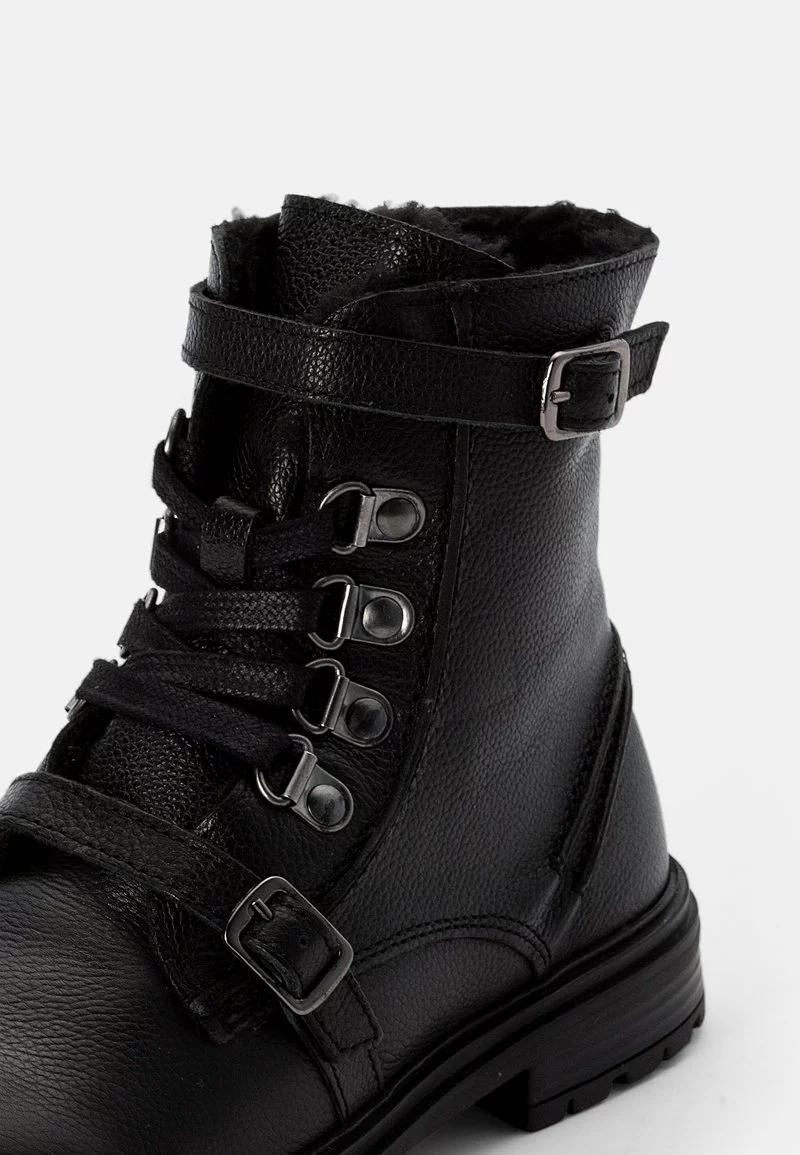 Friboo Niños LEATHER BOOTIES - Botines Con Cordones - Black 8 Friboo Niños LEATHER BOOTIES - Botines Con Cordones - Black - Imagen 6