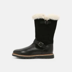 Friboo Niños LEATHER - Botas Para La Nieve - Black