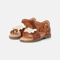 Friboo Niños LEATHER SANDALS - Sandalias - Gold/cognac