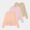 Friboo Niños 3 PACK - Camiseta De Manga Larga - Purple/light Pink/beige -Tienda Friboo barata 9faf6c87bfce4eda9d1fe97c2246f5a9