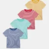 Friboo Niños MPACK: 4 YARN DYE STRIPE T-SHIRT - Camiseta Estampada - Multi-coloured - 917_blue - 502_turquoise - 505 -Tienda Friboo barata abb507aa36f548e5905c4c8ee3a7fb6c