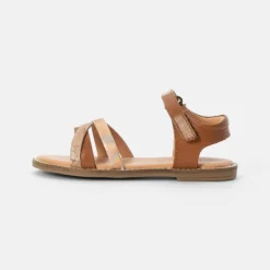 Friboo Niños LEATHER SANDALS - Sandalias - Cognac