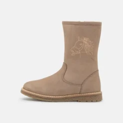 Friboo Niños LEATHER - Botas Para La Nieve - Taupe