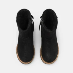 Friboo Niños LEATHER - Botas Para La Nieve - Black -Tienda Friboo barata b57907e84e2a4fdda32f994cc8806bbe