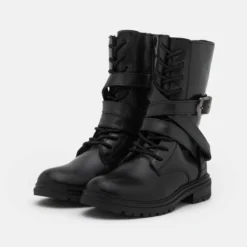 Friboo Niños LEATHER - Botas Con Cordones - Black -Tienda Friboo barata b67407c76ada48aaa2c89da07f90a17f