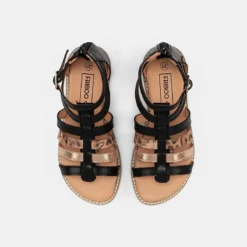 Friboo Niños LEATHER - Sandalias - Black -Tienda Friboo barata b81f342ff57545de9d1fbbf502a57b0f