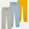 Friboo Niños 3 PACK BASIC BOYS SWEATPANTS - Pantalones Deportivos - Grey, Ochre, Blue -Tienda Friboo barata c17904b64c0641aface30edf6db80a0b