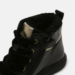 Friboo Niños LEATHER - Botines Con Cordones - Black -Tienda Friboo barata c25e40c03ffd4857990210ebc5af22b9