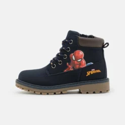 Friboo Unisexo SPIDERMAN - Botines Con Cordones - Dark Blue