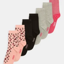 Friboo Niños GIRLS 7 PACK - Calcetines - Grey/pink/black