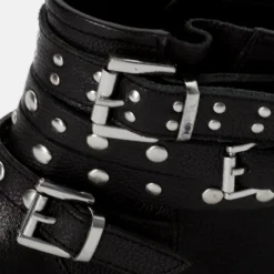 Friboo Niños LEATHER BOOTIES - Botines Camperos - Black -Tienda Friboo barata ce3a72196f784138aad69c49041870b7