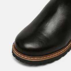 Friboo Niños LEATHER - Botas Para La Nieve - Black -Tienda Friboo barata d16b2b4cacd24a338742fd979e3e25df