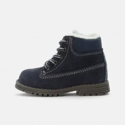 Friboo Niños LEATHER BOOTIES - Botines Con Cordones - Dark Blue