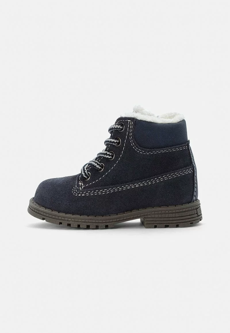 Friboo Niños LEATHER BOOTIES - Botines Con Cordones - Dark Blue 3 Friboo Niños LEATHER BOOTIES - Botines Con Cordones - Dark Blue