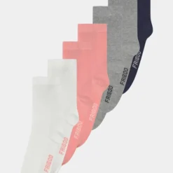 Friboo Niños 7 PACK - Calcetines - White/pink/grey