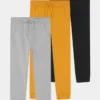 Friboo Niños 3 PACK - Pantalones - Grey/yellow/black