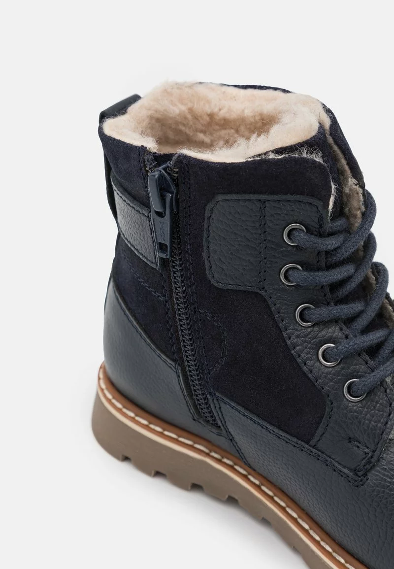 Friboo Niños LEATHER - Botines Con Cordones - Dark Blue 8 Friboo Niños LEATHER - Botines Con Cordones - Dark Blue - Imagen 6