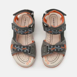 Friboo Niños LEATHER - Sandalias De Senderismo - Dark Grey -Tienda Friboo barata e20cb8a444f3474ab9f7dc53335c2d0e