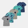 Friboo Niños POCKET TEE 5 PACK - Camiseta Estampada - Multi-coloured / Dark Blue/ Turquoise -Tienda Friboo barata eb6c09917acc46d2938decf36c67a6ce