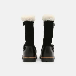Friboo Niños LEATHER - Botas Para La Nieve - Black -Tienda Friboo barata f120d7ece1e04ad3b27cdbc8c82a8187
